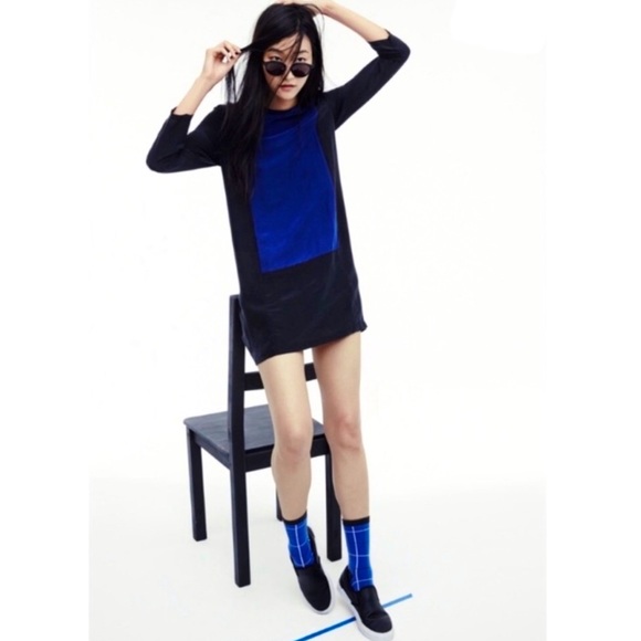 Madewell Color Block Silk Dress - Picture 16 of 16